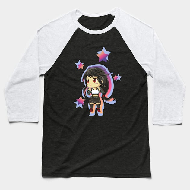 Tifa FFVII Baseball T-Shirt by LadyCerbero